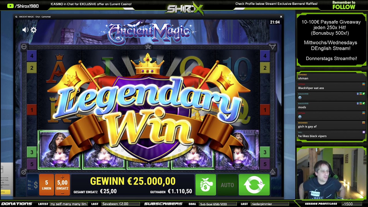 Ancient Magic INSANE MEGA BASEGAME MAXWIN Gamomat