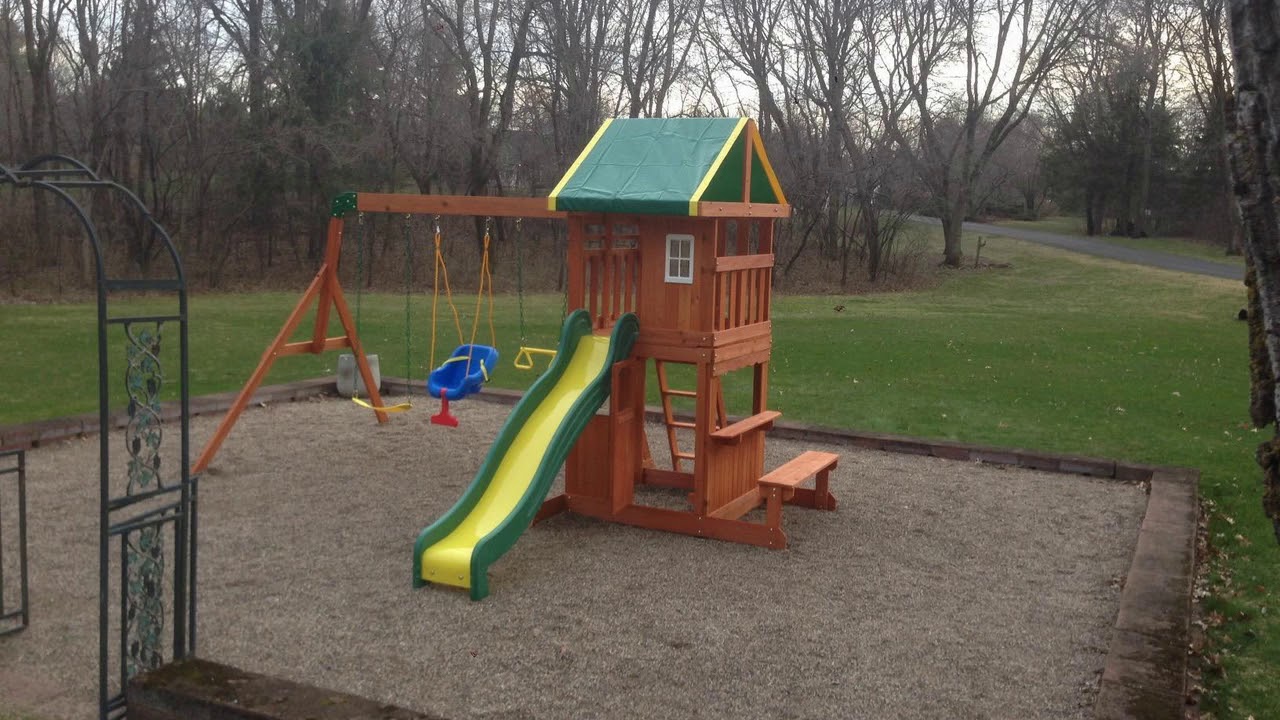 Backyard Discovery Oakmont All Cedar Wood Playset Swing Set Review