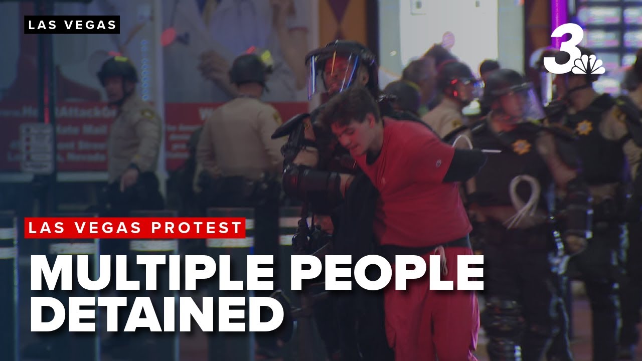 Tear gas, rubber bullets used as police declare Las Vegas immigration protest unlawful