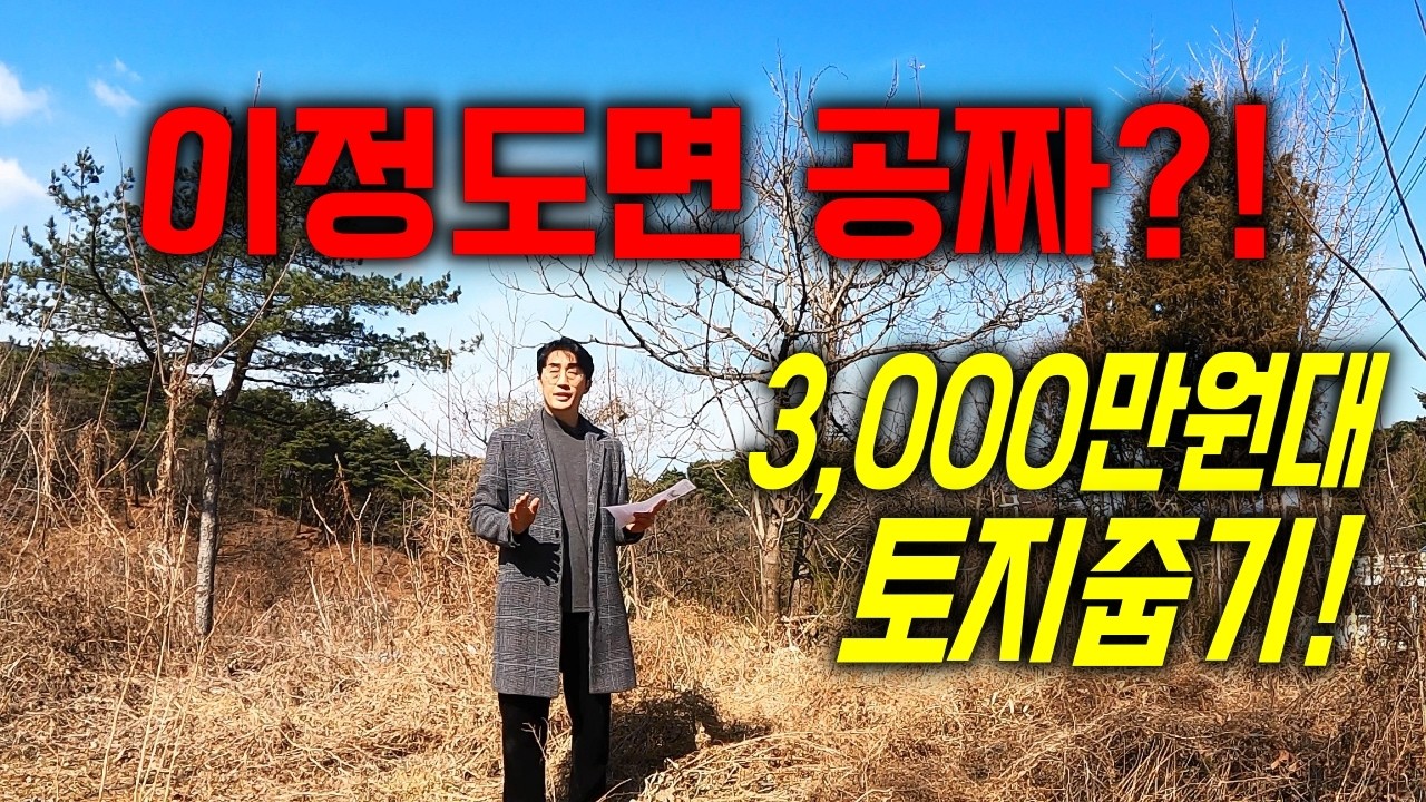 이정도면 공짜수준! 농지도 아닌 대지가 3,000만원