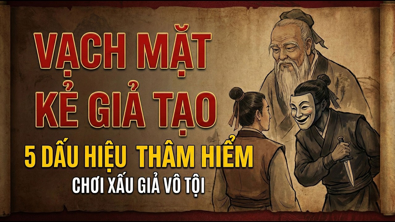 CỔ NHÂN DẠY: 5 Dấu Hiệu Tiểu Nhân “Chơi Xấu” Nhưng Luôn Giả Vờ Vô Tội | Triết Lý Sống
