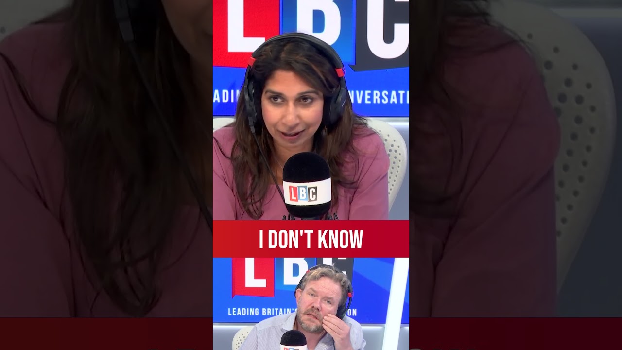 'He's probably having a heart attack': Suella Braverman stands in for James O'Brien | LBC