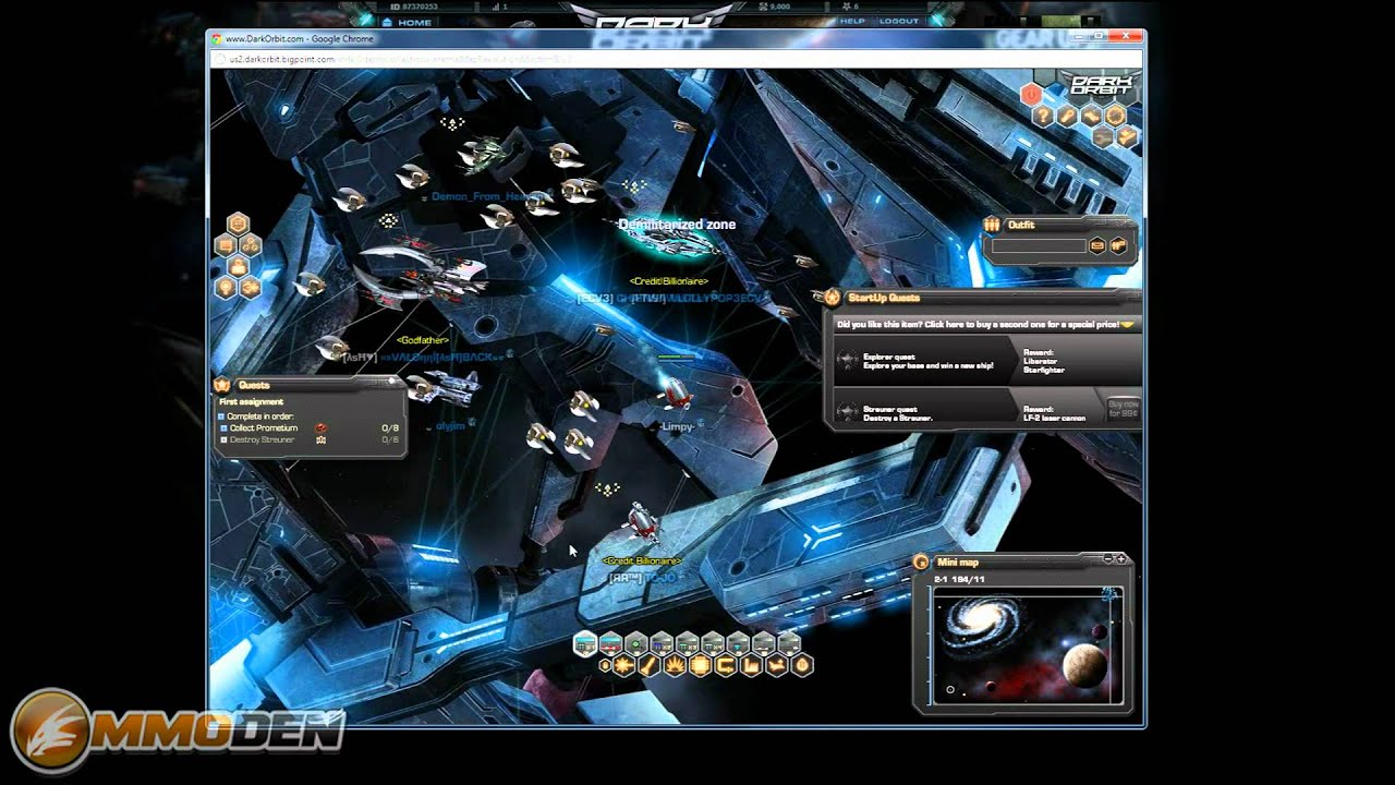 Dark Orbit Gameplay Review - Inside the Den HD Feature