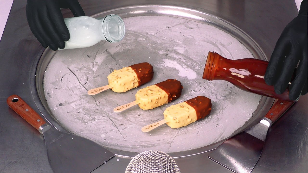 ASMR | Magnum Ice Cream Rolls - Remix