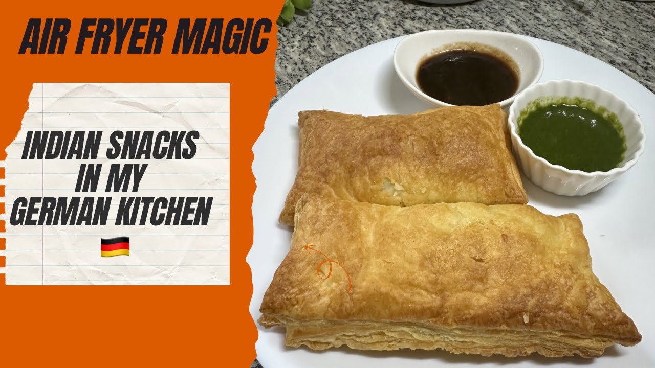AirFryer Series- 3 | Bakery Style Patties | Indian Snacks from My German Kitchen 🇩🇪 | 