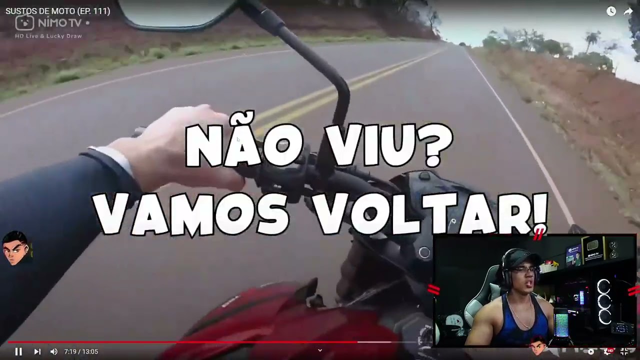 HUDSON AMORIM REAGINDO SUSTOS DE MOTO (EP. 111)