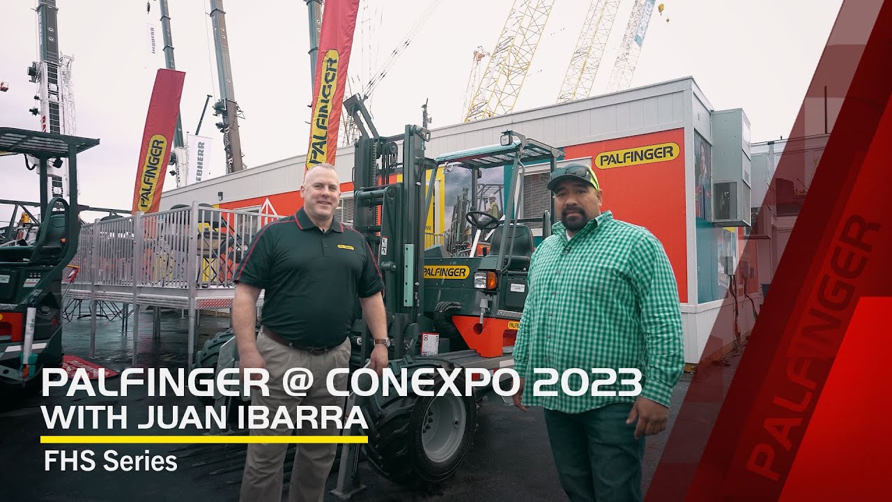 PALFINGER @ CONEXPO: Juan Ibarra Checks out the Truck-Mounted Forklift FHS Series