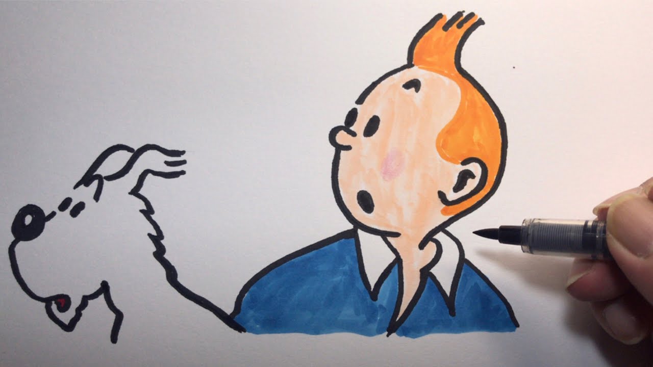 How To Draw Tintin and Snowy | art for kids