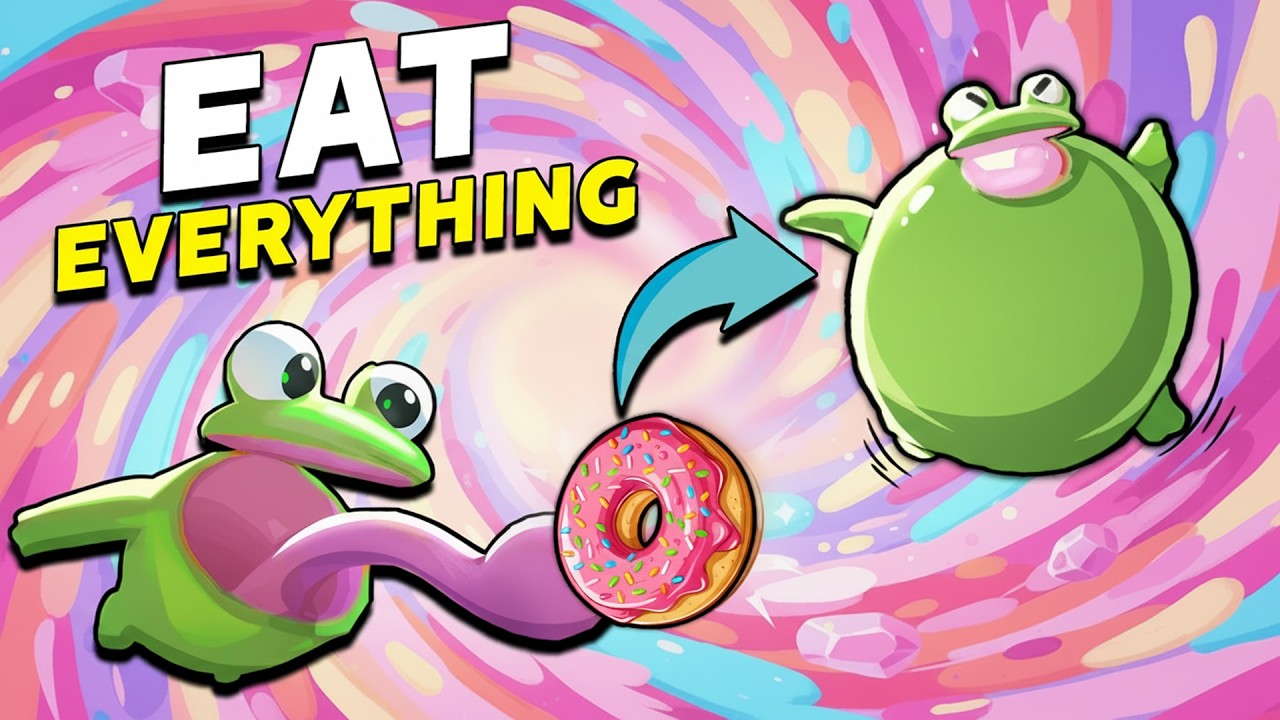 A game about eating everything to please your alien FROG KING (Frog Sqwad)