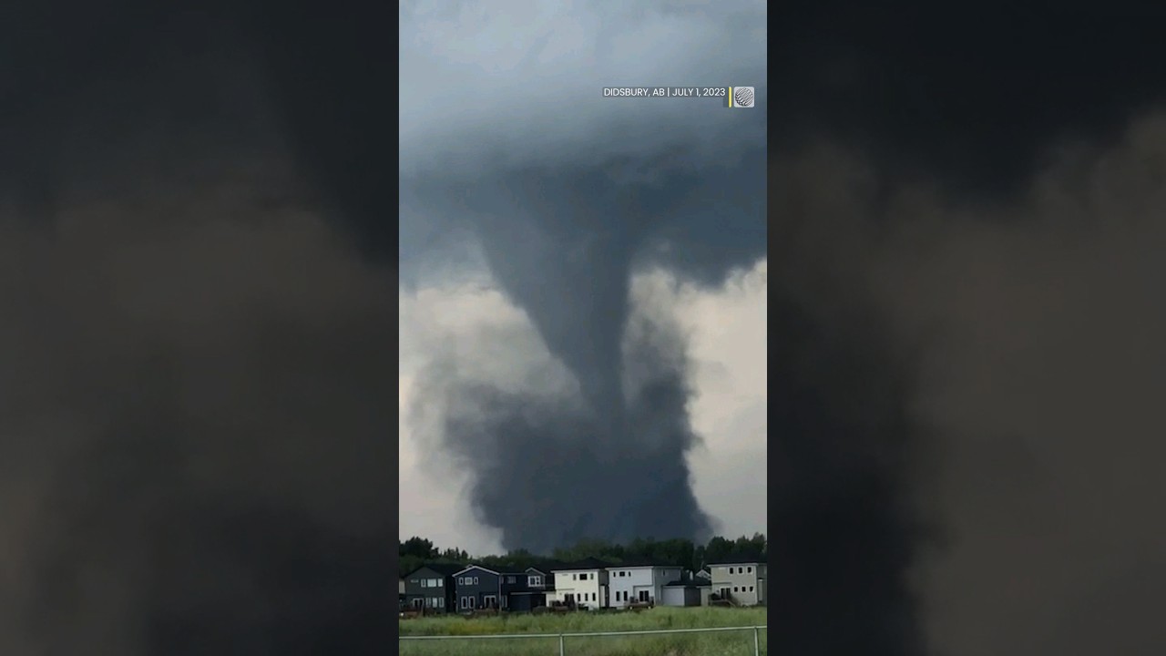 New footage of EF-4 tornado in Alberta shows twister's formation | #tornado