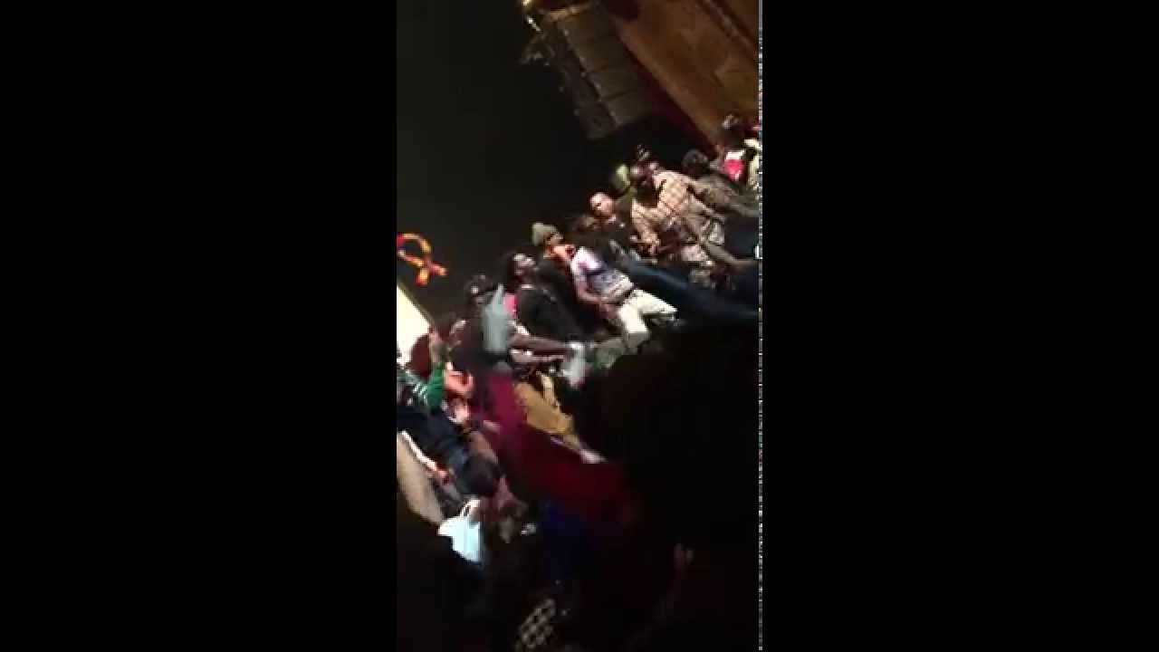 Migos Offset jumps off stage.