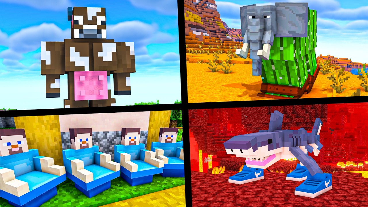 NAJDZIWNIEJSZE MODYFIKACJE do MINECRAFT