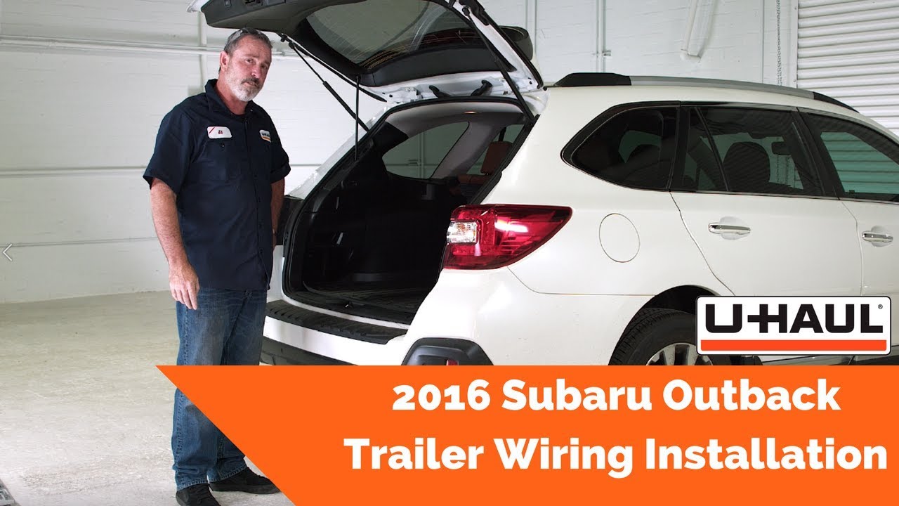2016 Subaru Outback Trailer Wiring Installation