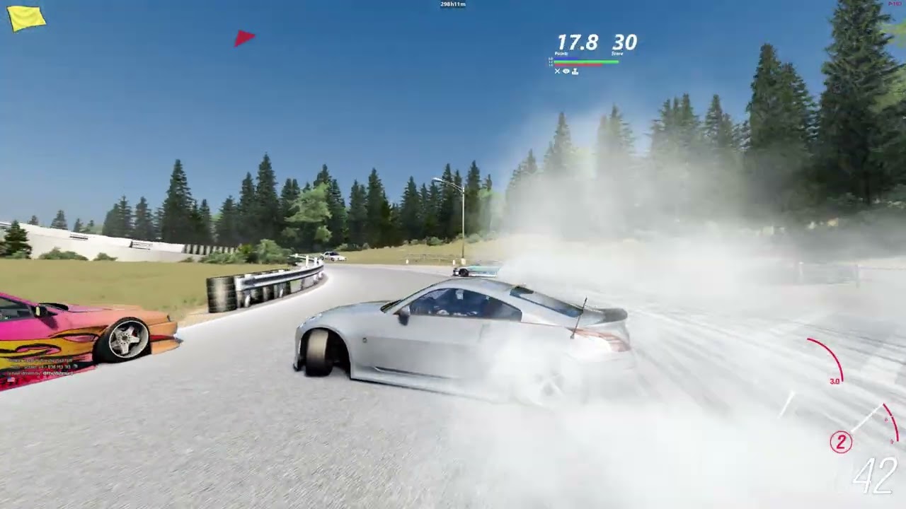 people driving the WRONG WAY and CRASHING on a drifting server