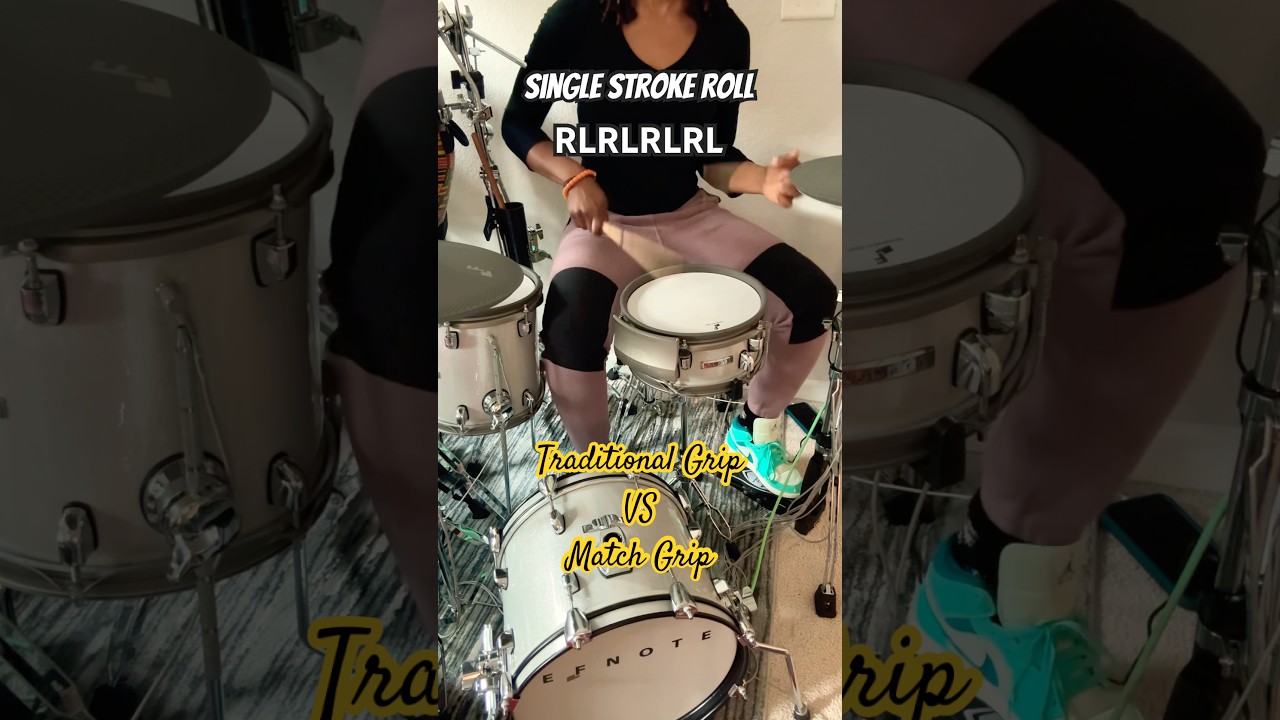 Traditional Grip VS Match Grip | Single Stroke Roll | Drum Rudiments