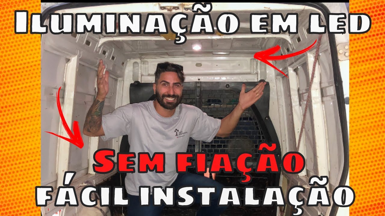 Iluminação em led na Fiorino