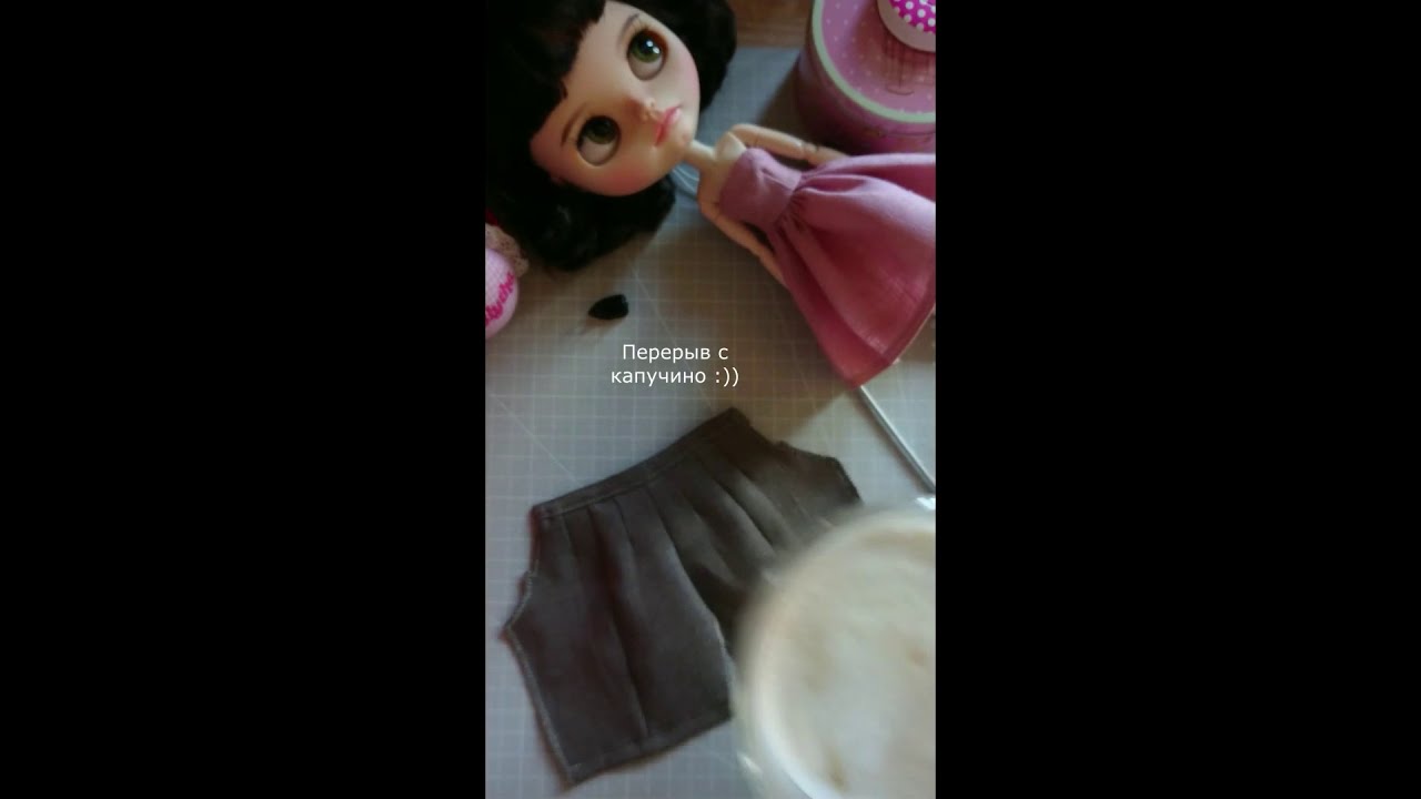 DIY pants for the Blythe doll  Шьем штаны для куклы Блайз