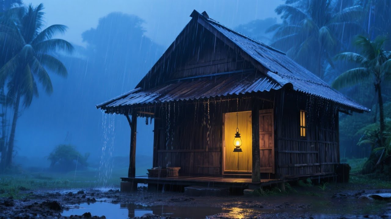 Gentle Night Rainfall for Deep Relaxation, Fall Asleep in Minutes & Wake Up Refreshed 🌧️😴☀️