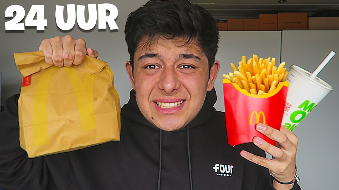 24 UUR LANG ALLEEN MCDONALDS ETEN! **MISSELIJK**