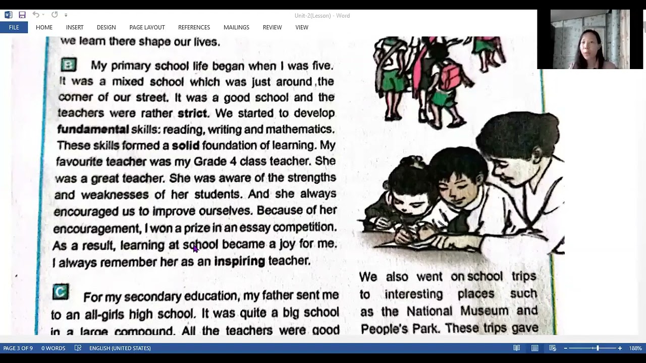 Grade-8(English)Unit-2(My Schooldays)Reading