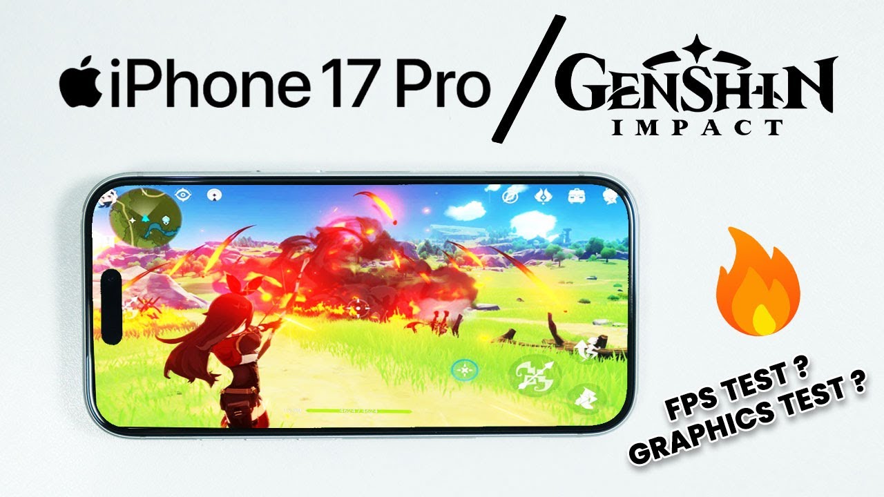 Genshin Impact on iPhone 17 Pro - Gaming Test on High Graphics + Performance Test 🔥