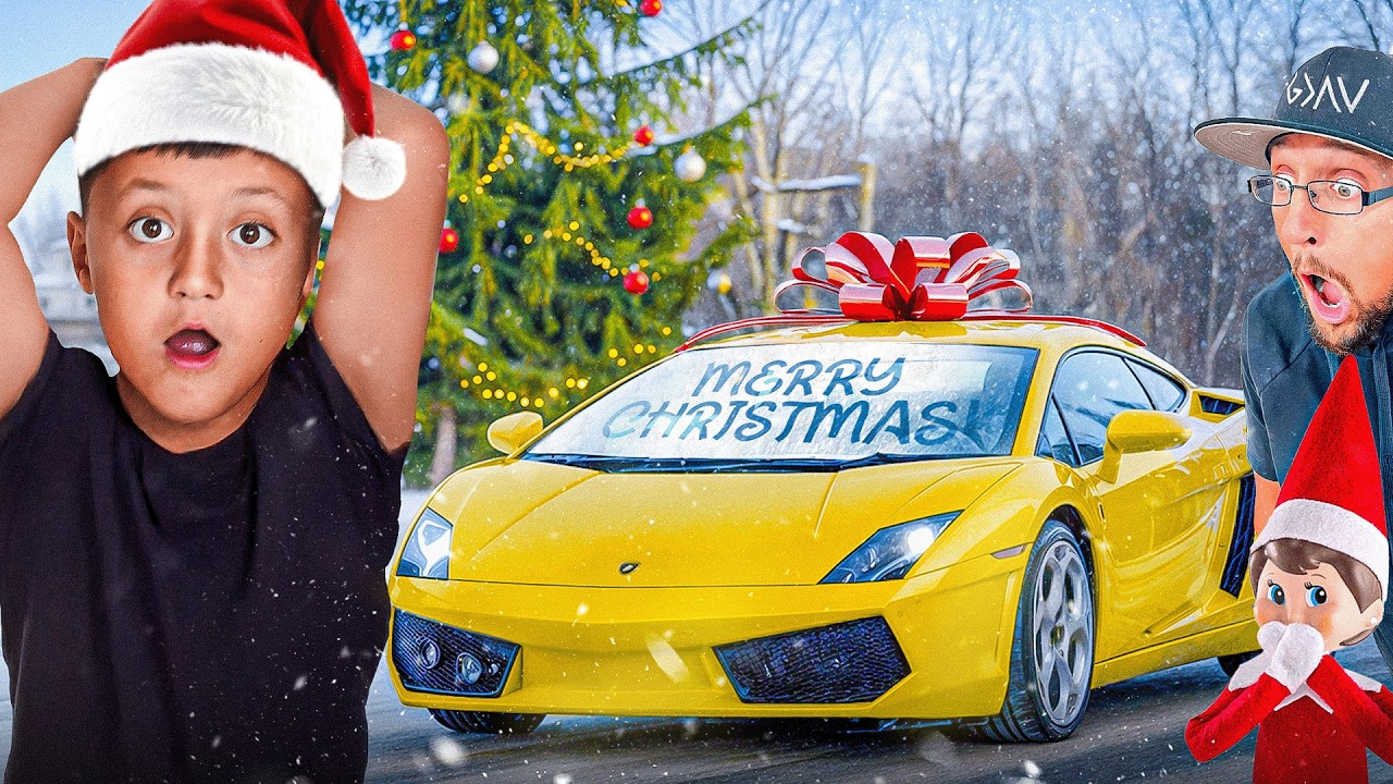 Giving a Lamborghini to my Son for Christmas (FV Family)