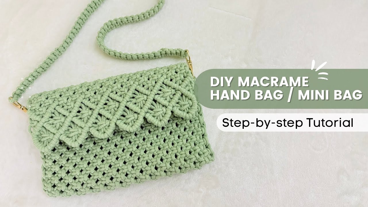 DIY Macrame Handbag | Mini Bag Easy Tutorial