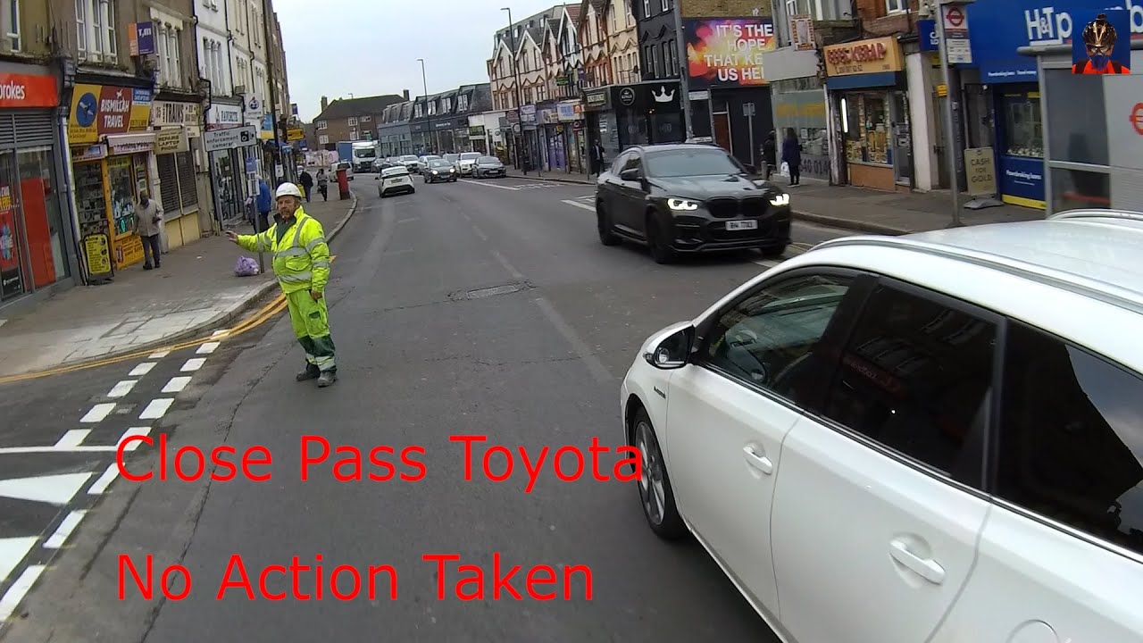 Close Pass Toyota - No Action Taken - LV14 FZE - Tooting