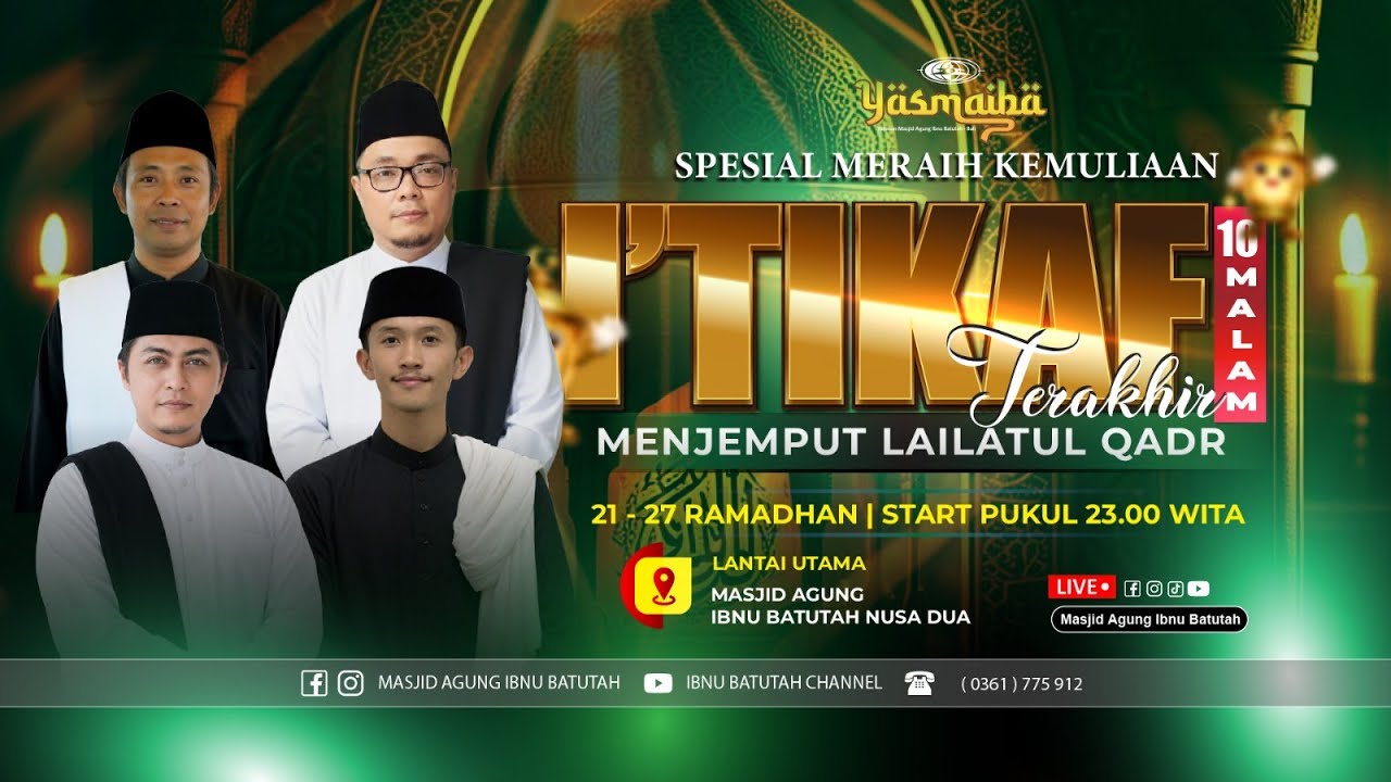 🔴 LIVE Spesial Muhasabah I'tikaf Malam 27 Ramadhan | Ust Imam Suyuthi, Lc | 16 Maret 2026