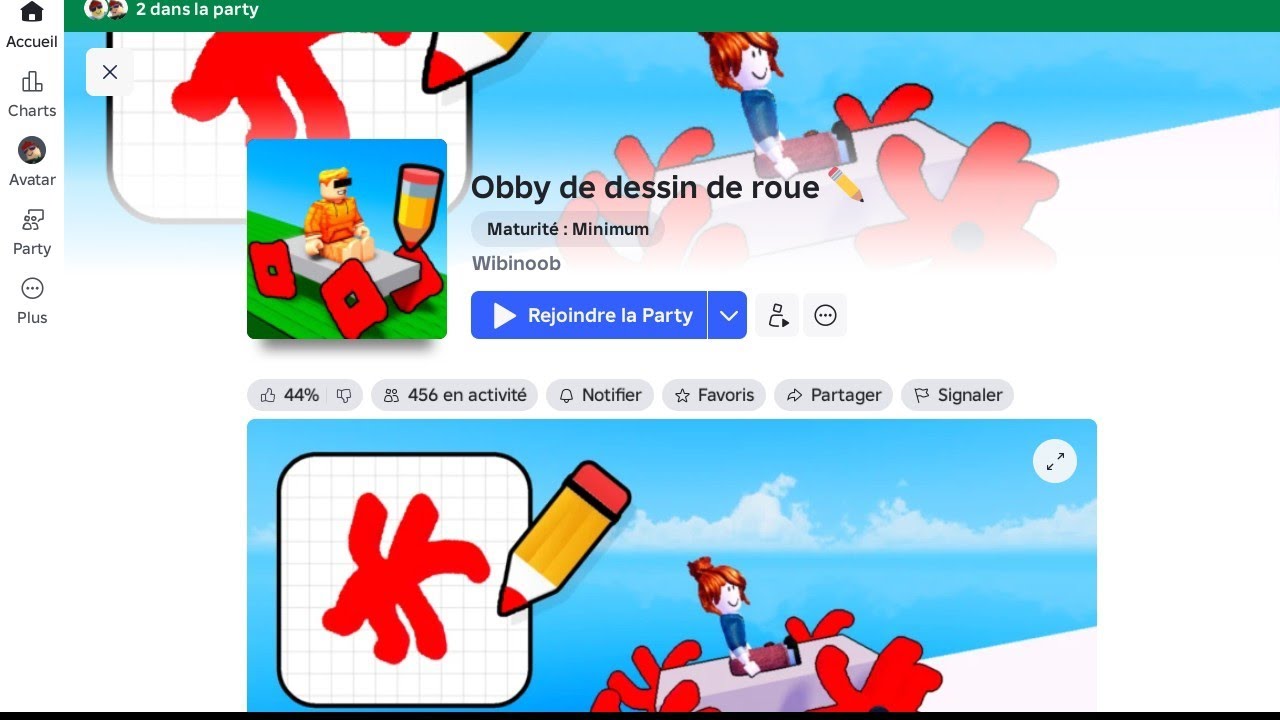 Obby mais tu dessine une roue (ft.glory)