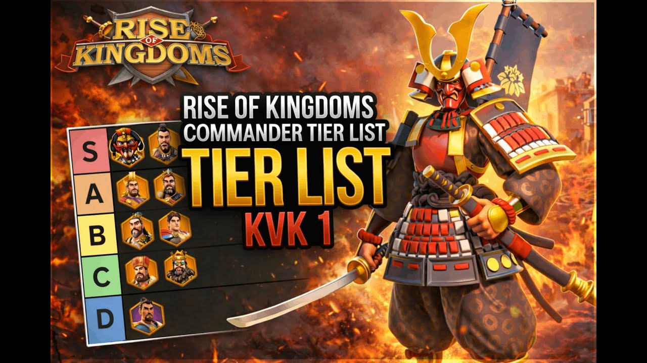KvK 1 Commander Tier List: Open Field [2026] Rise of Kingdoms