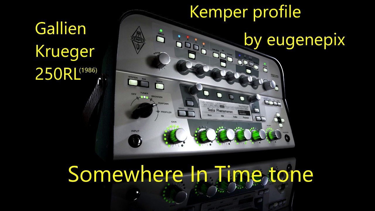 Kemper - Iron Maiden Somewhere In Time tone (GK250 ML/RL)