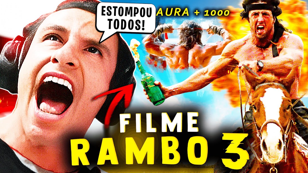 SUPER XANDÃO ASSISTINDO - FILME RAMBO 3: NEM O SERJÃO AGUENTA! (FILME PARA CAMPEÕES)