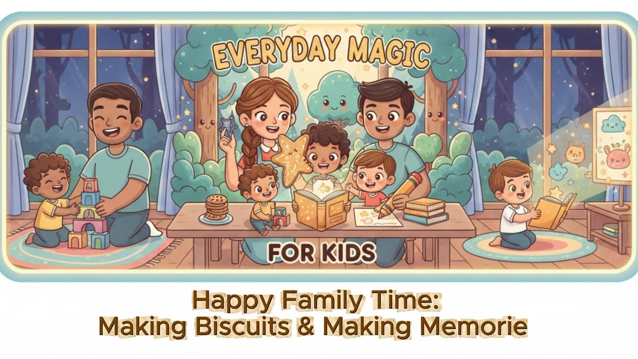 Happy Baking & Happy Playing 🍪 | Family Time Baking Butter Biscuits