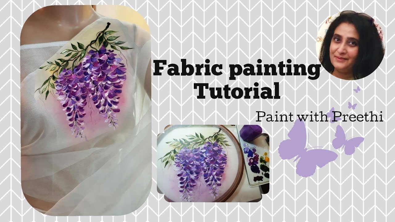Saree painting | Paint with Preethi | Wisteria