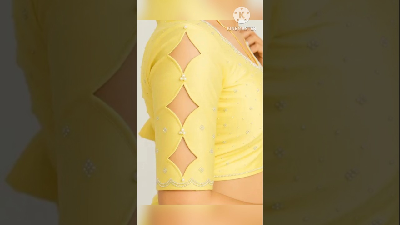 #blouse sleeve design cutting #sleeves cutting #sleevedesigns #blousedesign #shorts #youtubeshorts