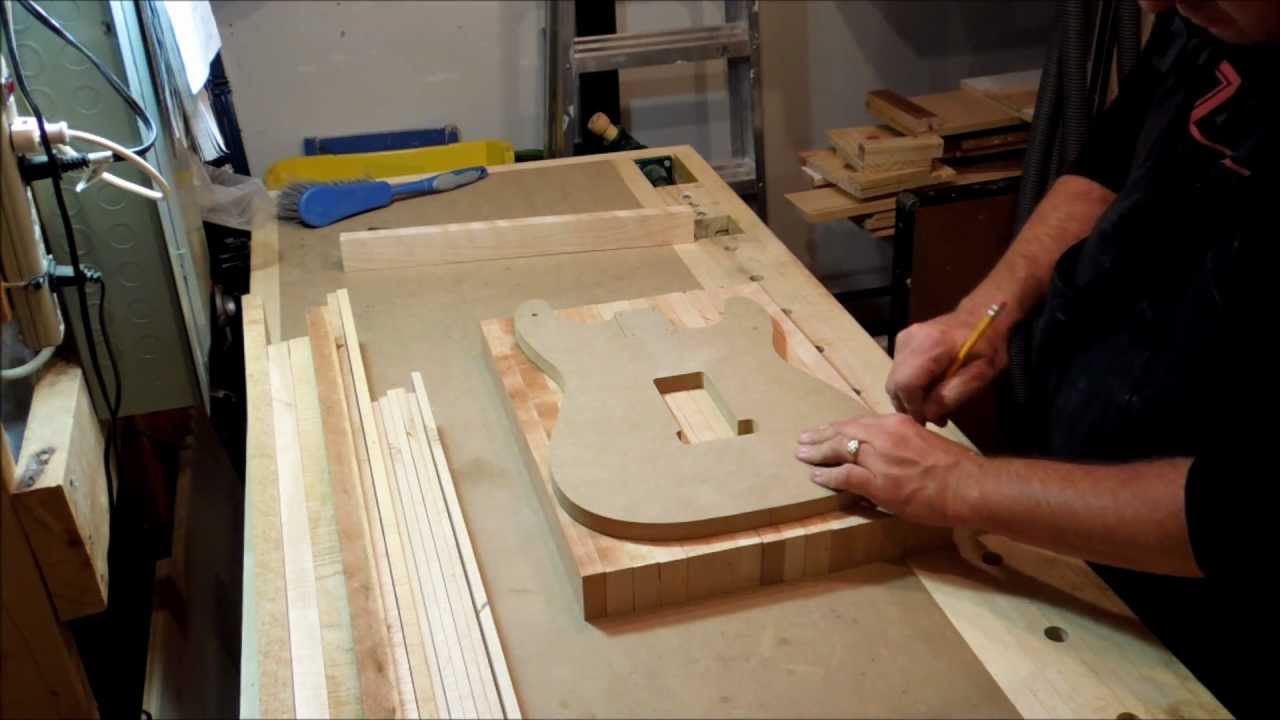BBG-V001 Fabrication d'une guitare électrique - Collage du corps