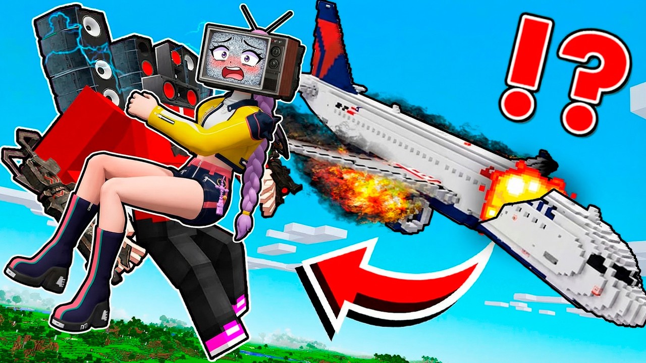Speaker JJ SAVED TV Rumi from a AIRPLANE Crash in Minecraft - Maizen