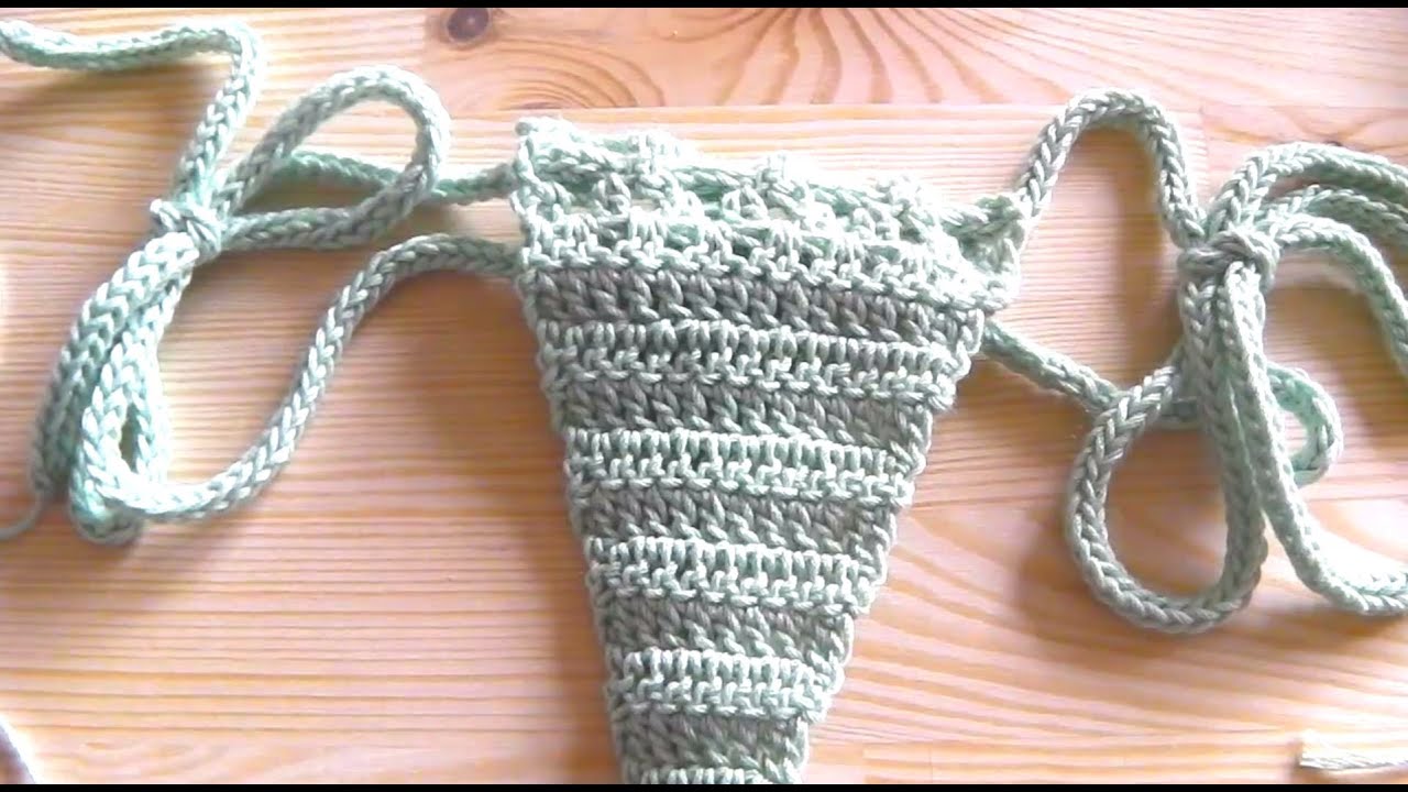 Bikini Häkelanleitung [3] String Tanga Slip