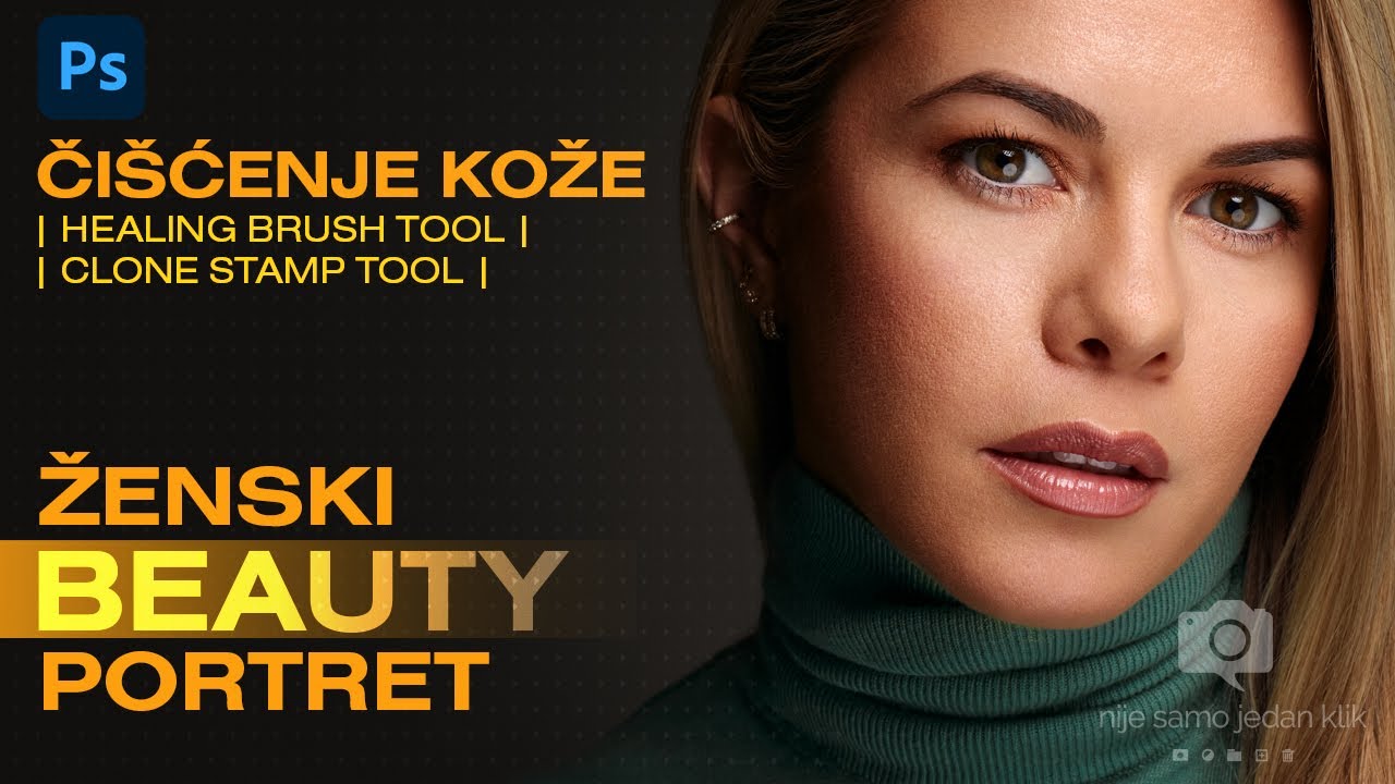 3 Ženski Beauty portret čišćenje lica u fotošopu | Photoshop