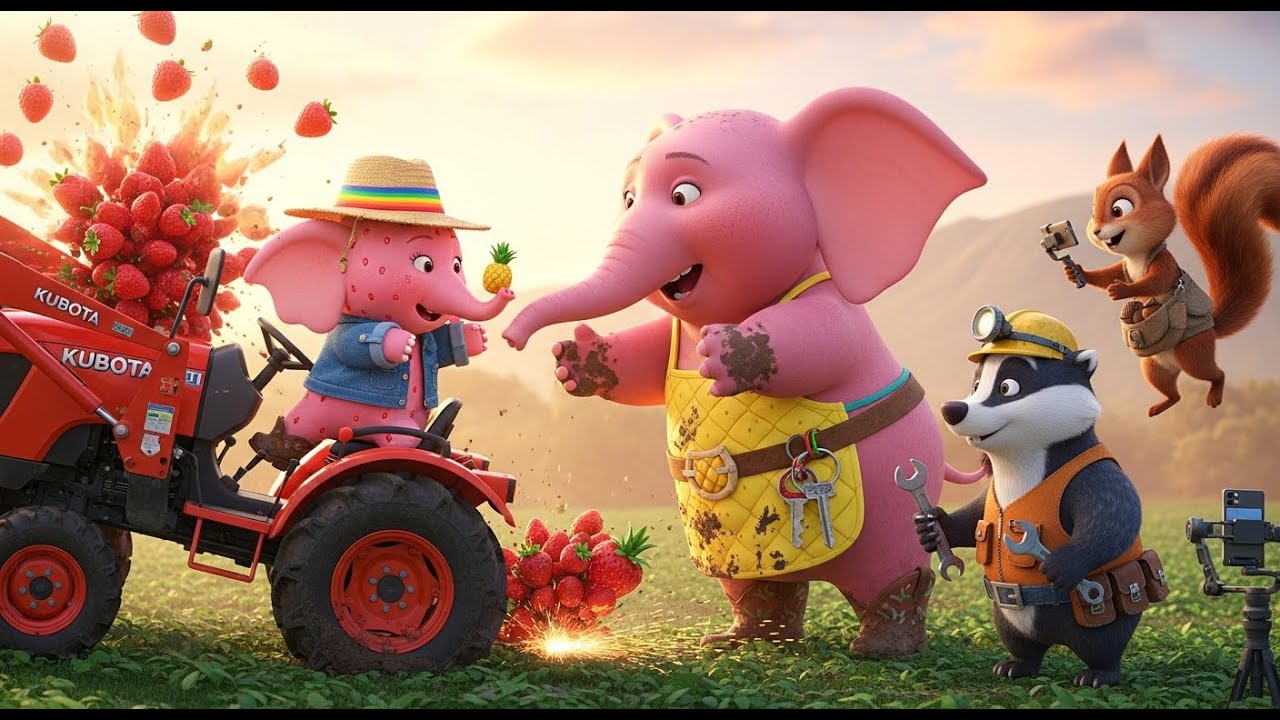 🚜 ¡Sweetie DA VUELTA al tractor! 😱 ¡1.000 fresas por los suelos y Mamá Elefanta salva el día!