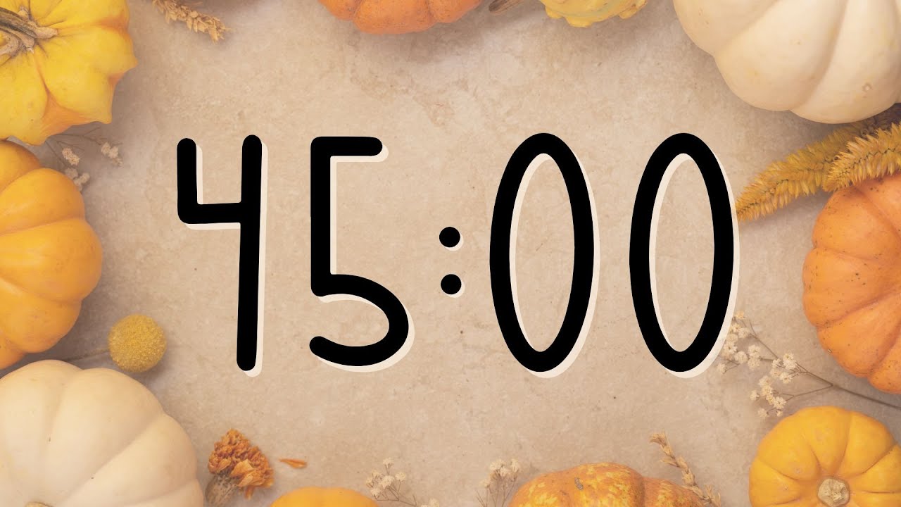45 Minute Autumn Pumpkin Timer