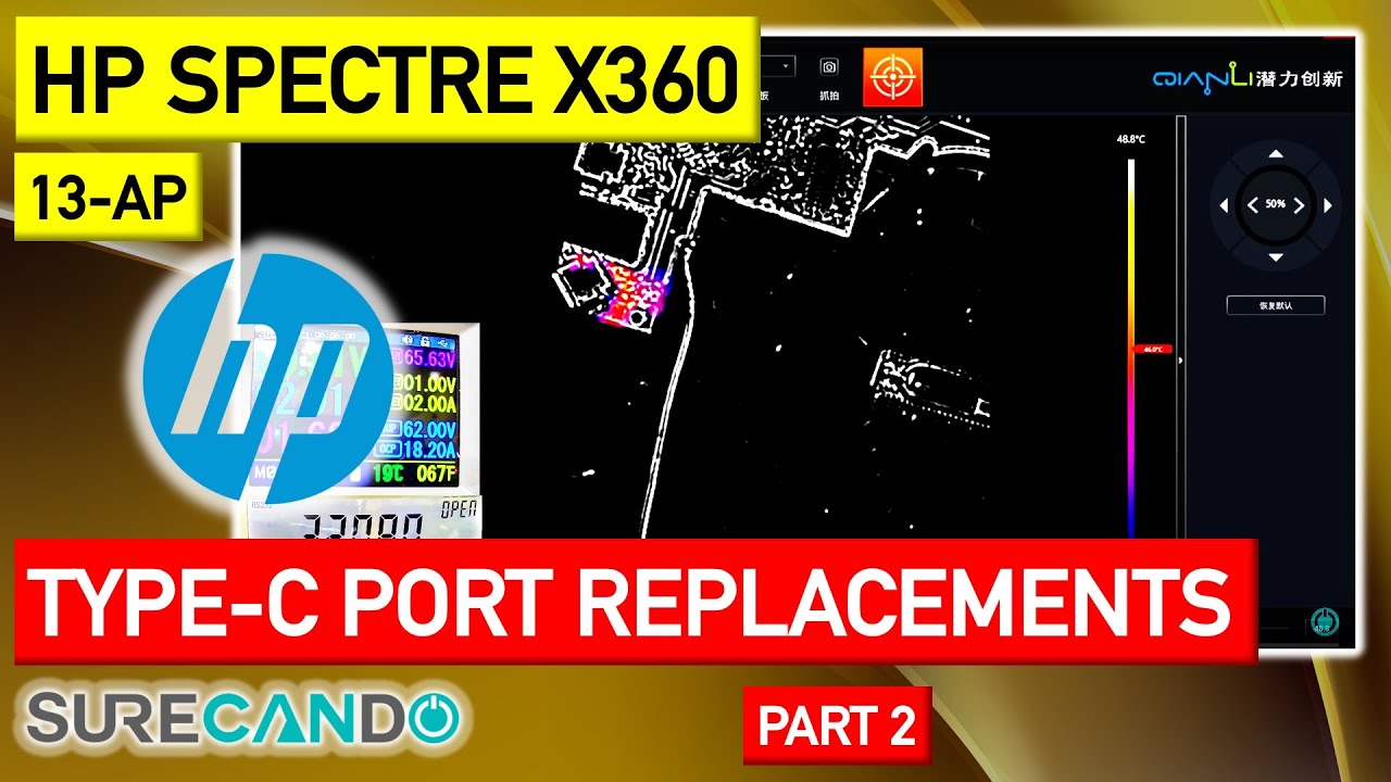 Fix HP 13-AP: Replacing Faulty Type-C Ports & AMP Meter in Part 2 - Comprehensive Guide!