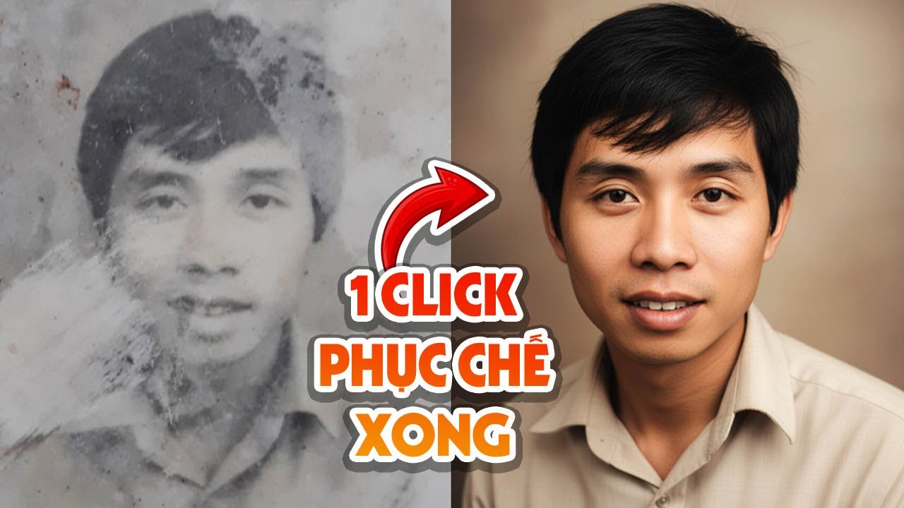 AI Phục Hồi Ảnh Cũ Siêu Tốc Trong 20 Giây
