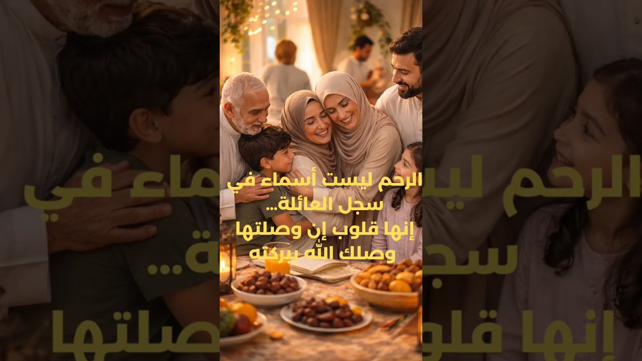 شيءٌ إن انقطع… انقطعت معه البركة، وإن وُصل… اتسعت لك الأقدار/#بركة_العلاقات#دفء_العائلة#إصلاح_القلوب