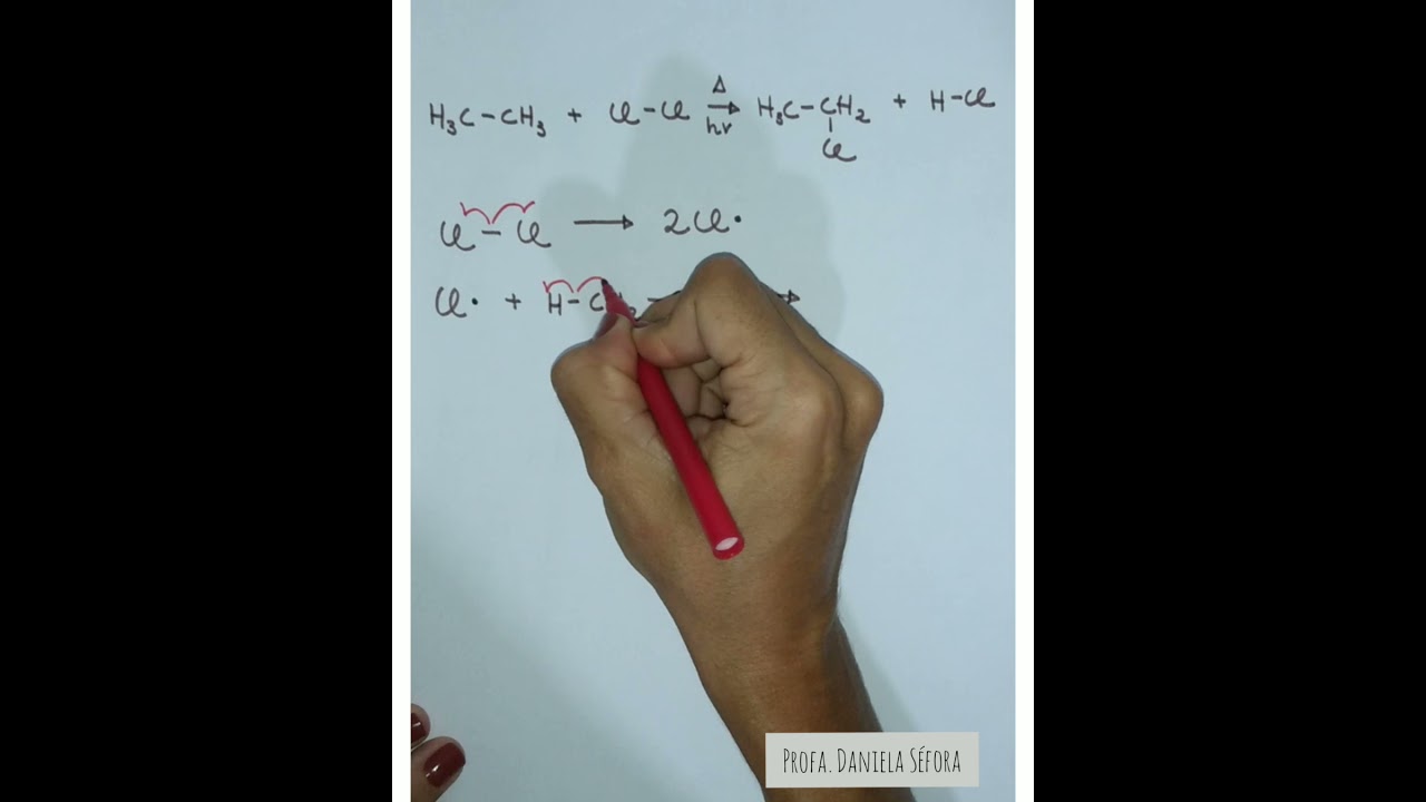 Mecanismo Halogenação de Alcanos. Reações radicalares.