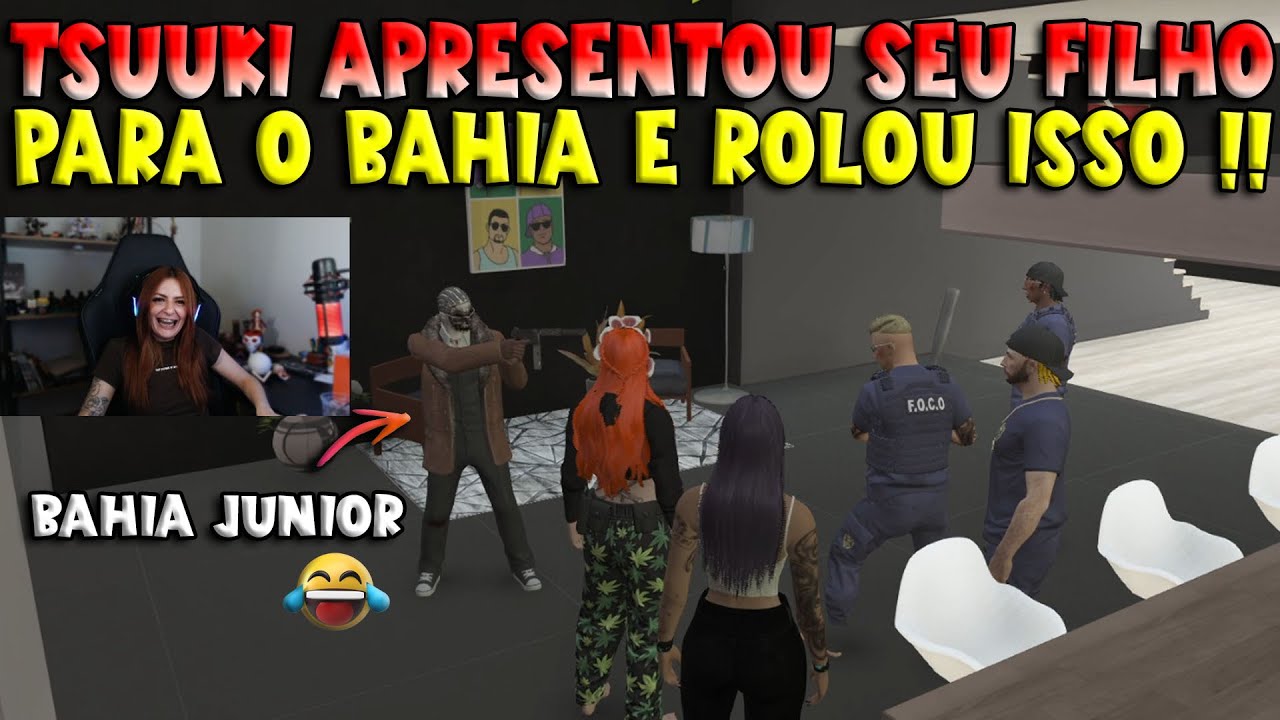TSUUKI APRESENTOU SEU FILHO BAHIA JR PARA O BAHIA E ROLOU ISSO 🤣🤣🔥 - KOGA GTA RP CLIPS