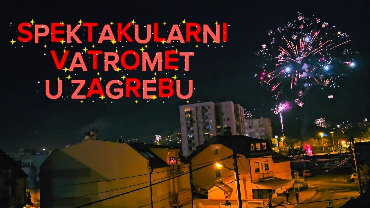 Doček Nove godine u Zagrebu 🇭🇷 Spektakularni Vatromet – New Year’s Amazing Fireworks in Zagreb 2026🎆