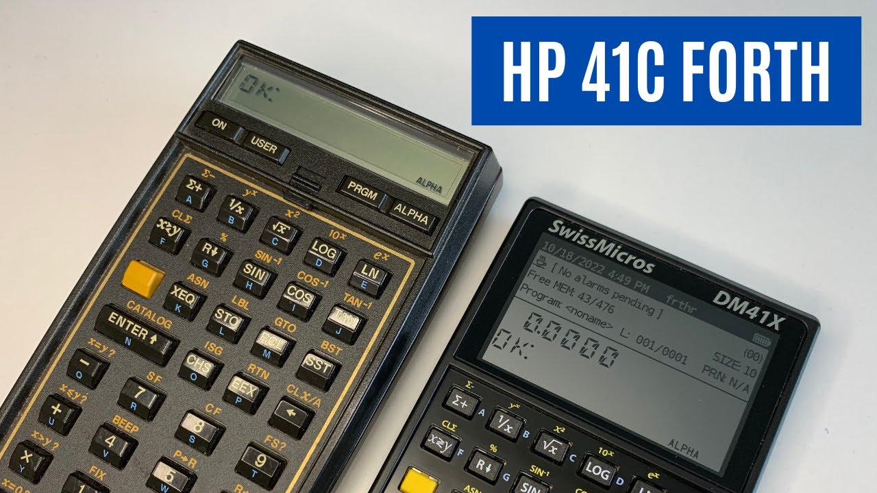 HP 41C and Swissmicros DM41X run FORTH and N-Queens