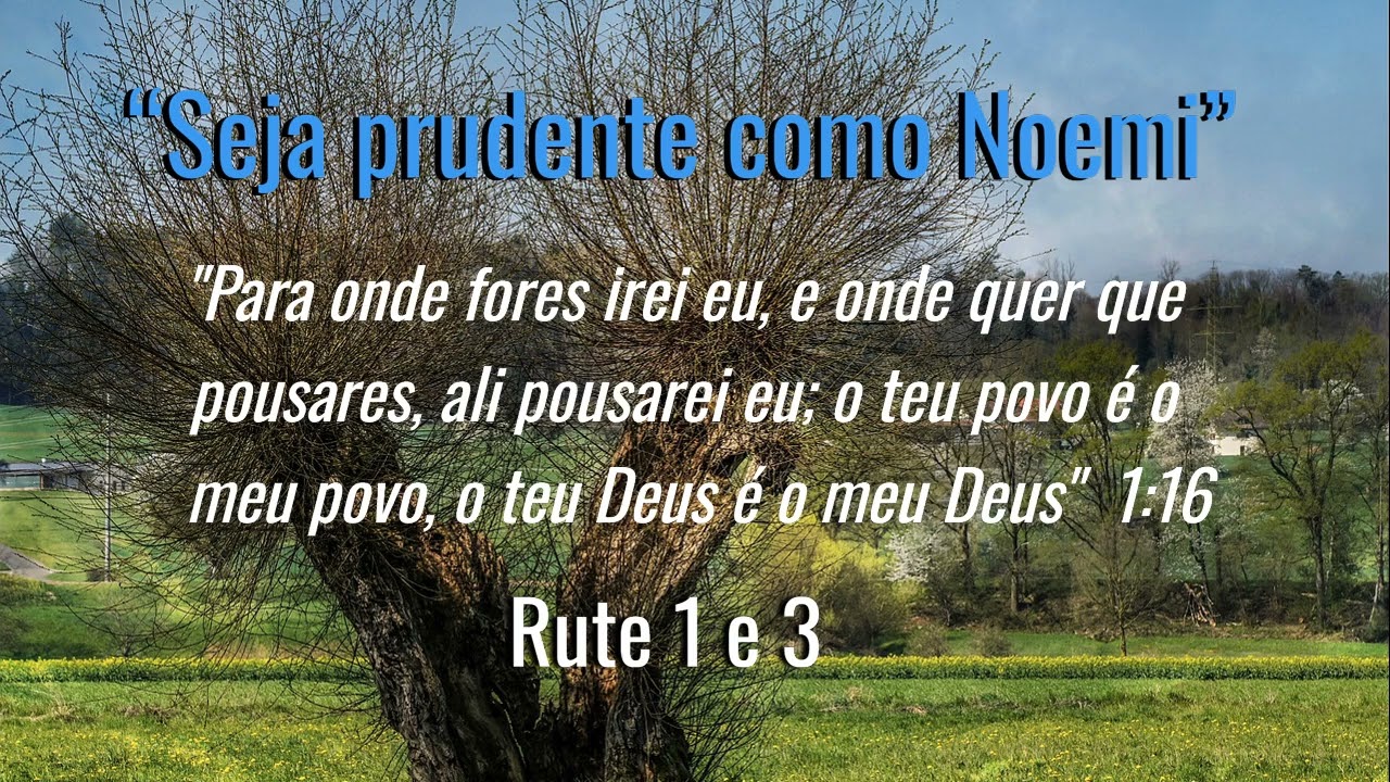 Seja prudente como Noemi